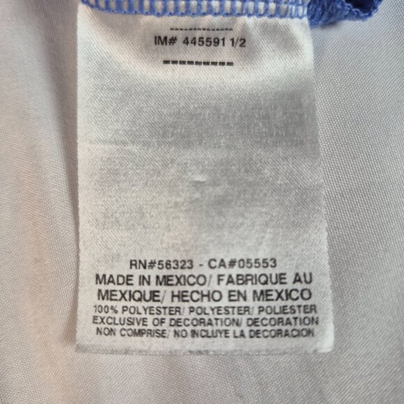 Nike Dri-Fit Shirt Mens Medium Blue Short Sleeve Training Tee Heathered - Picture 7 of 8